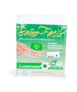 Baño fácil con clorhexidina c/10 pzas