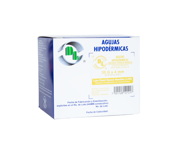 DL Agujas Hipodérmica 30G x 4mm